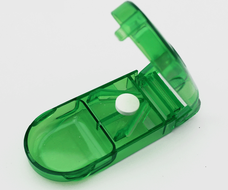 Easy Pill Cutter Splitter Divider Portable Travel Medicine Storage Box
