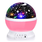 Star Projector Night Light Starry Sky Constellation Projection Lamp (Pink)