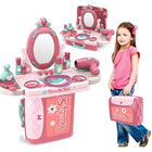 3 in 1 Beauty Dresser Vanity Table Kids Pretend Play Toy Set