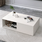 Lusso Designer Wooden Coffee Table (White)