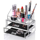Deluxe Acrylic Cosmetic Makeup Display Organiser Jewellery Box Drawers Storage Case