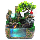 Calming Fountain Water Feature Ornament with Fish Tank