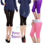Fitted Tights 3/4 Length Skinny Leggings