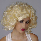 Golden Blonde Short Curly Marilyn Wig