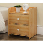2 x Varossa Classic Bedside Table / Chest of Drawers (Natural Oak)