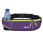 Fitness Outdoor Sports Belt Bag Running Waist Zip Pouch (Purple)