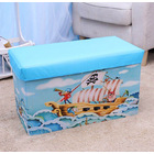  Large Toy Box Foldable Storage Stool (Blue Pirate)
