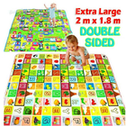 2m Double Sided Large Alphabet & Numbers Baby Kids Play Mat