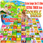 XL Double Sided 2m Extra Thick Baby Kids Play Mat
