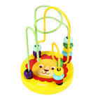 Wooden Bead Maze Educational Toy - Yellow Lion