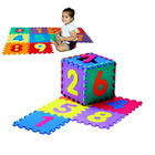 10 PK Numbers Foam Puzzle Interlocking Baby Play Mat