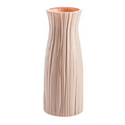 Flower Vase Ceramic Look Plastic Vase (Pink)