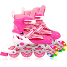 Adjustable Roller Blades Inline Skates (Pink, L)