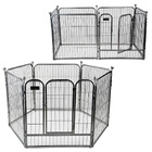 Premium Heavy Duty Metal Pet Dog Exercise Playpen Enclosure Fence Cage (60x70 x 6)