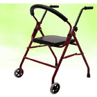 Senior's Foldable Rollator Mobility Walker Walking Frame with Seat
