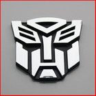 3D Transformer Autobot Badge Chrome Emblem Car Sticker Auto Transformers