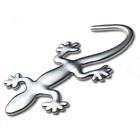 3D Gecko Badge Chrome Emblem Car Sticker Auto Stickers