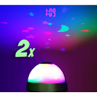 2 x Projector Alarm Clock Time/Date/Starry Sky Projection