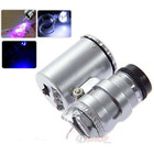 2 PK 60x Magnifier LED Lighted Mini Microscopes