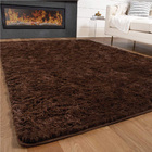 Large Soft Shag Rug Carpet Mat (Chocolate,160 x 230)
