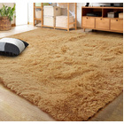 Large Soft Shag Rug Carpet Mat (Caramel, 230 x 160)