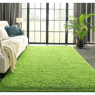Plush Shag Rug Carpet Mat (Green,120 x 160 cm)