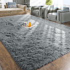 4m Extra Large Plush Shag Rug Carpet Mat (Grey, 200 x 400cm)