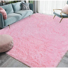 4m Extra Large Plush Shag Rug Carpet Mat (Pink, 200 x 400cm)