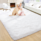 4m Extra Large Soft Shag Rug Carpet Mat (White, 400 x 200)