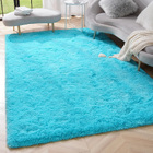 XL Extra Large Soft Shag Rug Carpet Mat (Blue, 300 x 200)