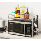 Steel Multipurpose Storage Shelf Kitchen Microwave Stand Cabinet