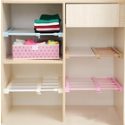 Extendable Clothes Shelf Closet Bathroom Kitchen Organiser 50-80cm