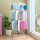360 Degree Swivel Clothes Towel Airer Hanger Drying Rack