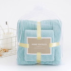2PCS Set Luxury Soft Fleece Bath Towels/Blankets (Mint)