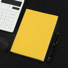 Classic Leather Like Hard Cover A5 Notebook (Yellow)