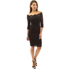 Adored Long Sleeve Lace Dress (Black) [Size: M]