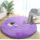 Infinity Round Shag Rug 100cm (Purple)