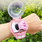 Remote Control Car Watch Kids Rechargeable RC Toy (Pink)