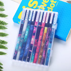 10 x Pack Colourful Gel Ballpoint Pens Deluxe Space Galaxy Set