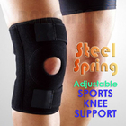 Steel Spring Neoprene Knee Support Brace Stabilizer
