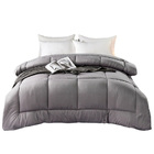 Royal Comforter Microfiber Quilt Doona Blanket (Grey, 180cm x 220cm)