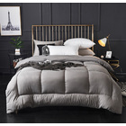 Royal Comforter Microfiber Quilt Doona Blanket (Grey, King Size)