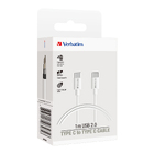  Verbatim Charge & Sync USB-C Cable 2m - White															