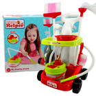 Little Helper Kids Cleaning Vacuum Trolley Pretend Play Toy Set