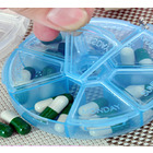 Blue 7 Day Pill Organizer Storage Box Medication Holder