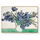 Vase of Irises Painting by Van Gogh Print Canvas Wall Art - 60cm x 40cm