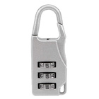 5 x Combination Locks Bags Suitcase Lockers Luggage Padlocks (Silver)