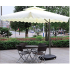 Varossa Large Square Cantilever Outdoor Umbrella White/Cream