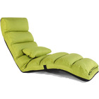 Varossa Chaise Lounge Recliner Chair Sofa Bed (Green)