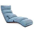 Varossa Chaise Lounge Recliner Chair Sofa Bed (Blue)